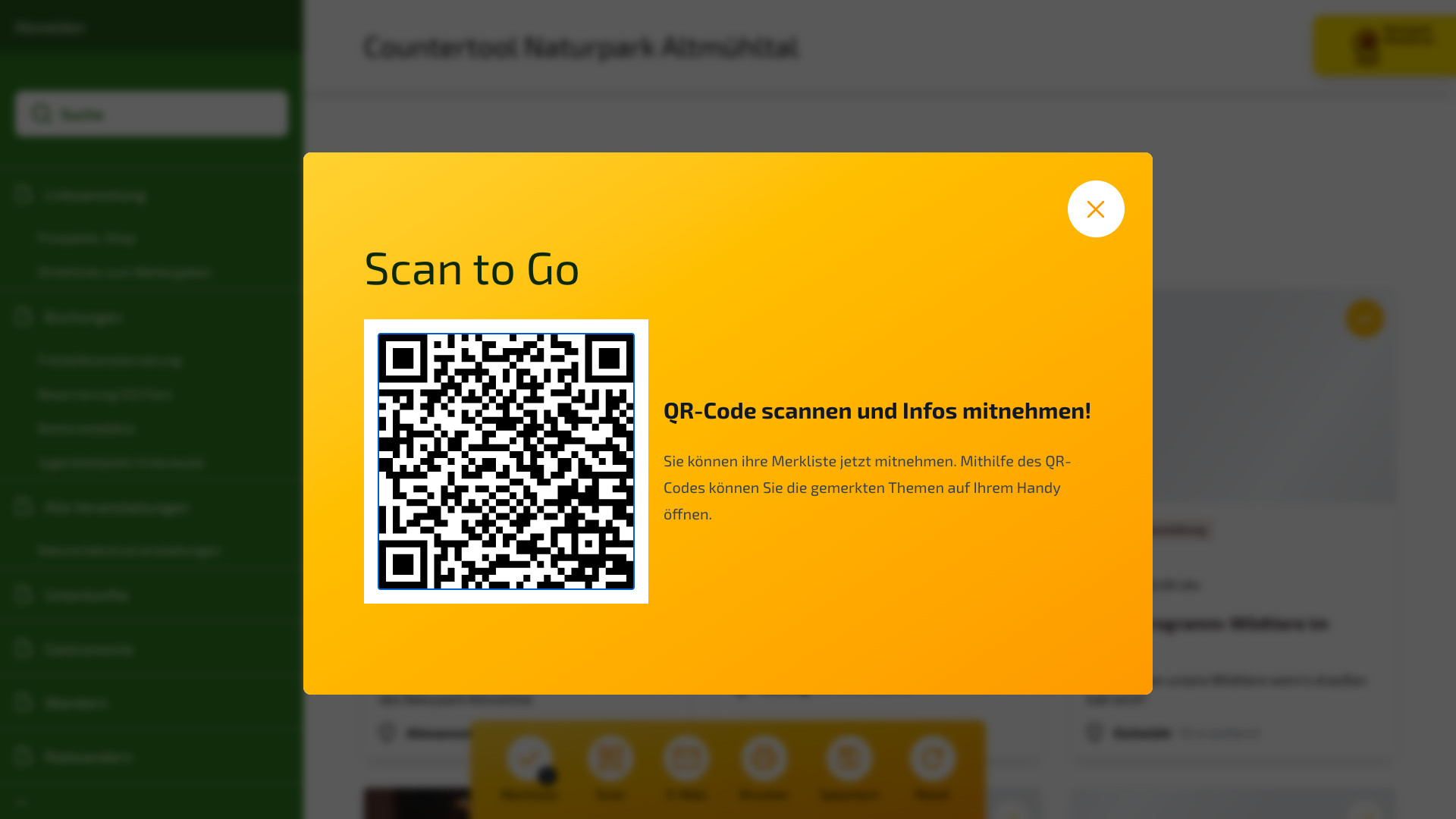 Counter-Tool: QR-Code zur Merkliste